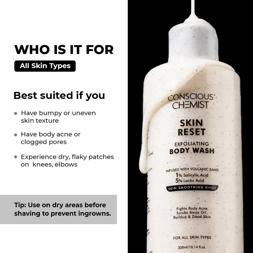 Conscious Chemist Skin Reset Exfoliating Bodywash | Grocsy