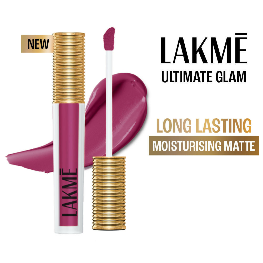 Lakme Ultimate Glam Matte Liquid Lipstick - Nude Pink | Grocsy