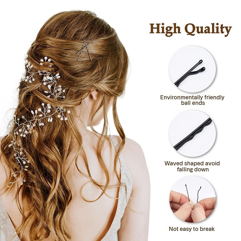 Bronson Professional Bobby Hair Pins Big Thick Black Ball Tip Metal | Grocsy
