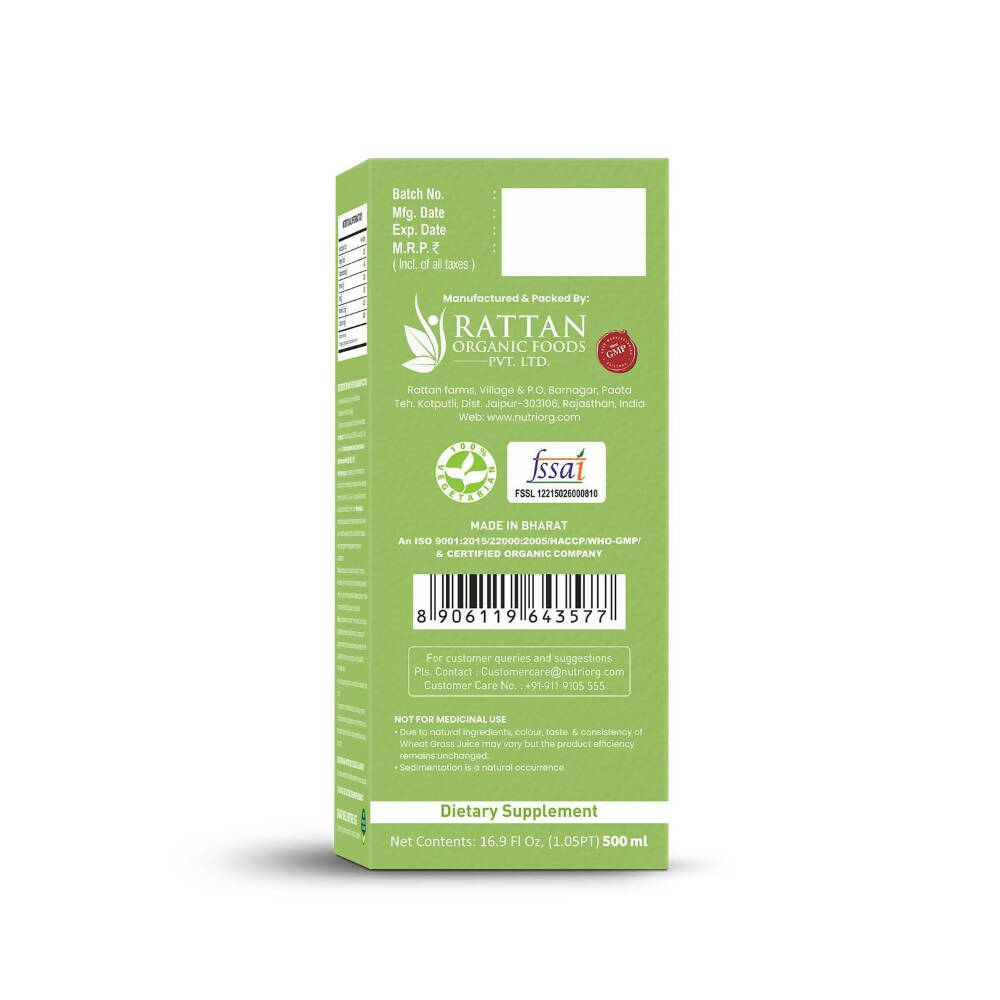 Nutriorg Wheatgrass Juice | Grocsy