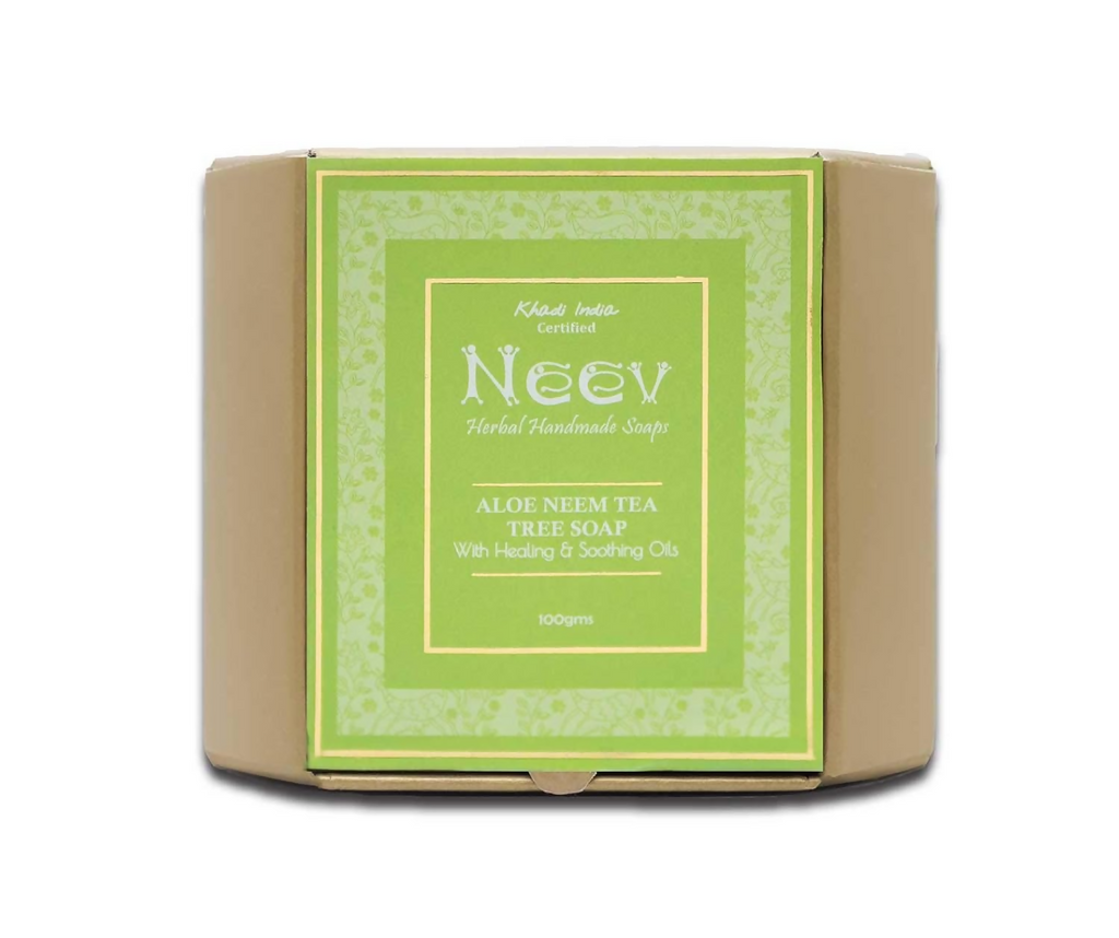 Neev Herbal Handmade Soaps Aloe Neem Tea Tree Soap | Grocsy