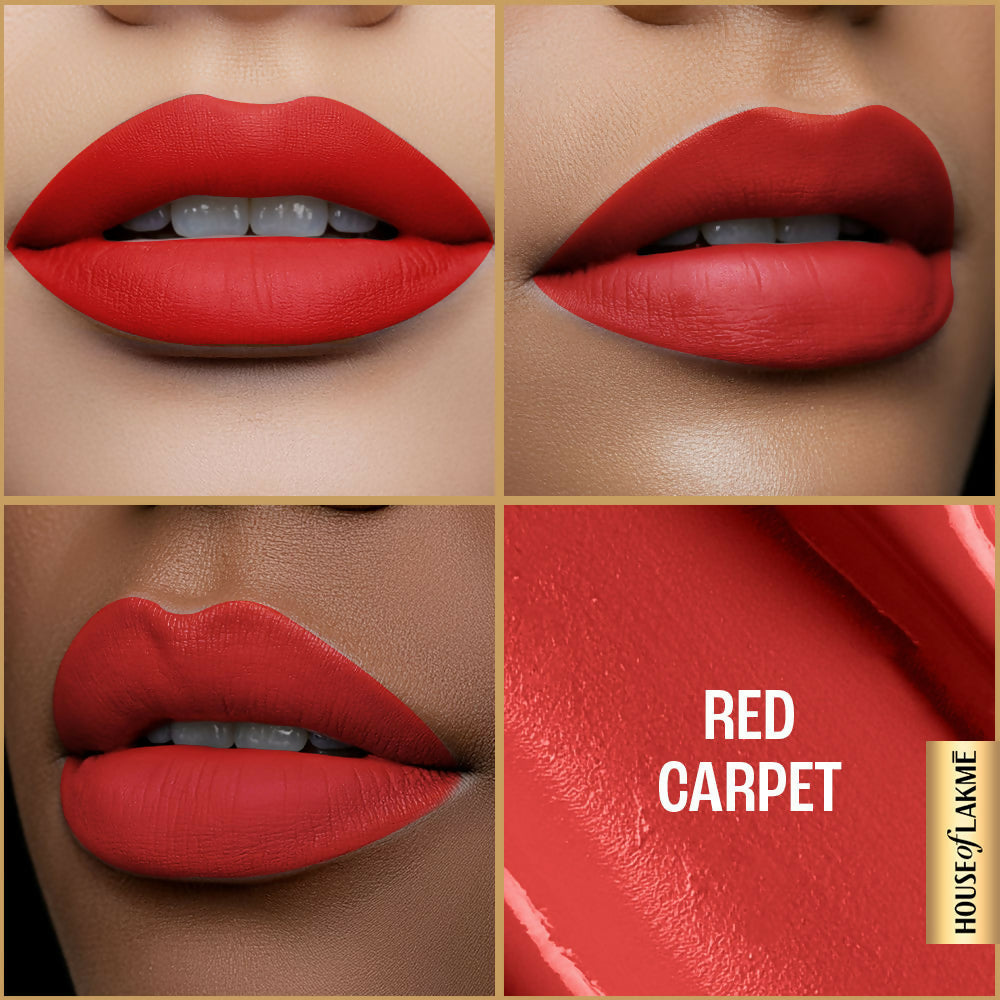 Lakme Ultimate Glam Matte Liquid Lipstick - Red Carpet | Grocsy
