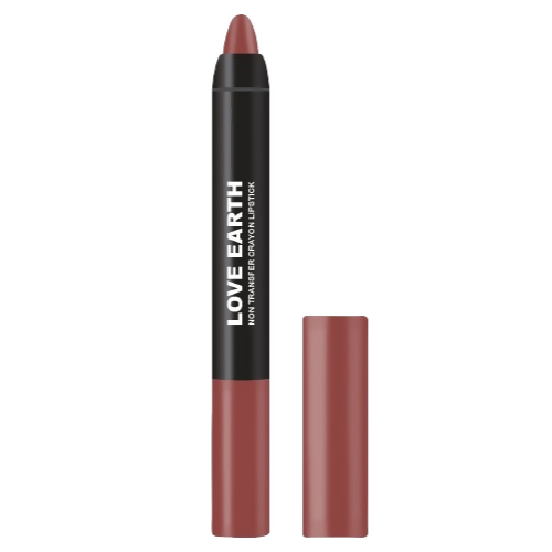 Love Earth Lip Crayon Non-Transfer Lipstick - Summerina Brown | Grocsy