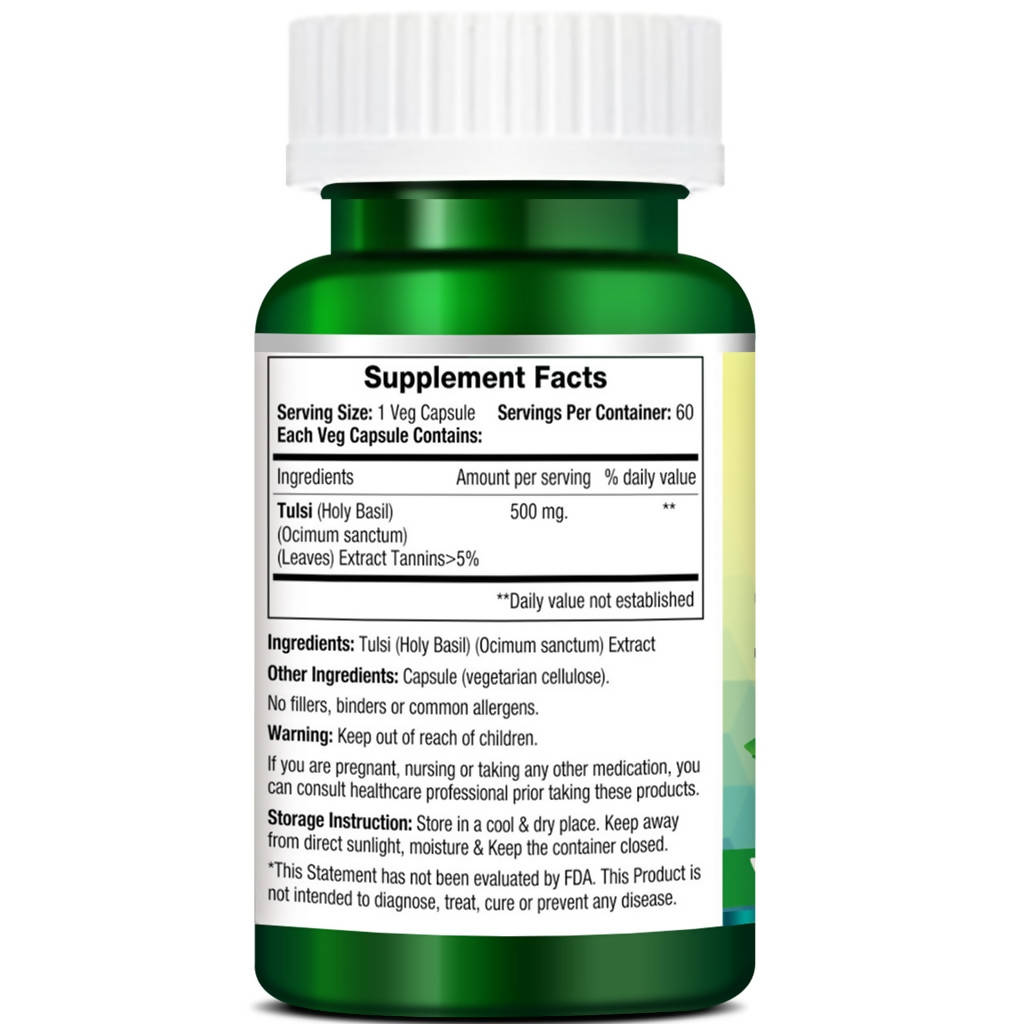 Morpheme Remedies Tulsi Holy Basil Capsules | Grocsy