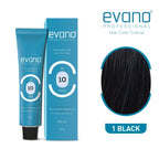 Evano Professional Creme Hair Colour Black for Women & Men | Grocsy