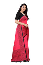 Vamika Pink Sana Silk Printed Saree (Nihal Pink) | Grocsy