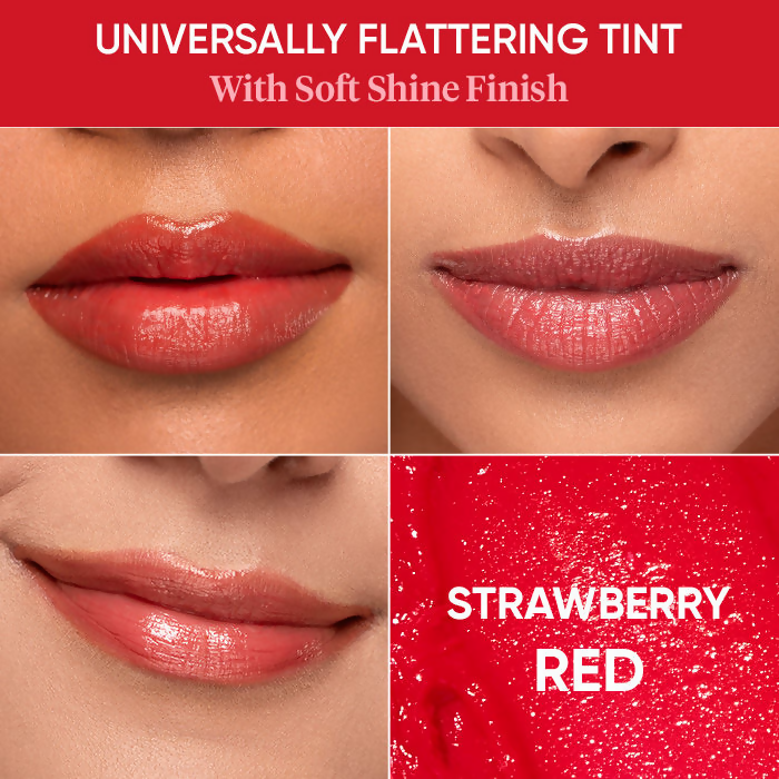 Dot & Key Barrier Repair Hydrating Lip Balm SPF 50 With Ceramides & Peptides Strawberry Red | Grocsy