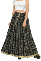 Mominos Fashion Moeza Cotton Black Printed Lehenga (Lancha) | Grocsy