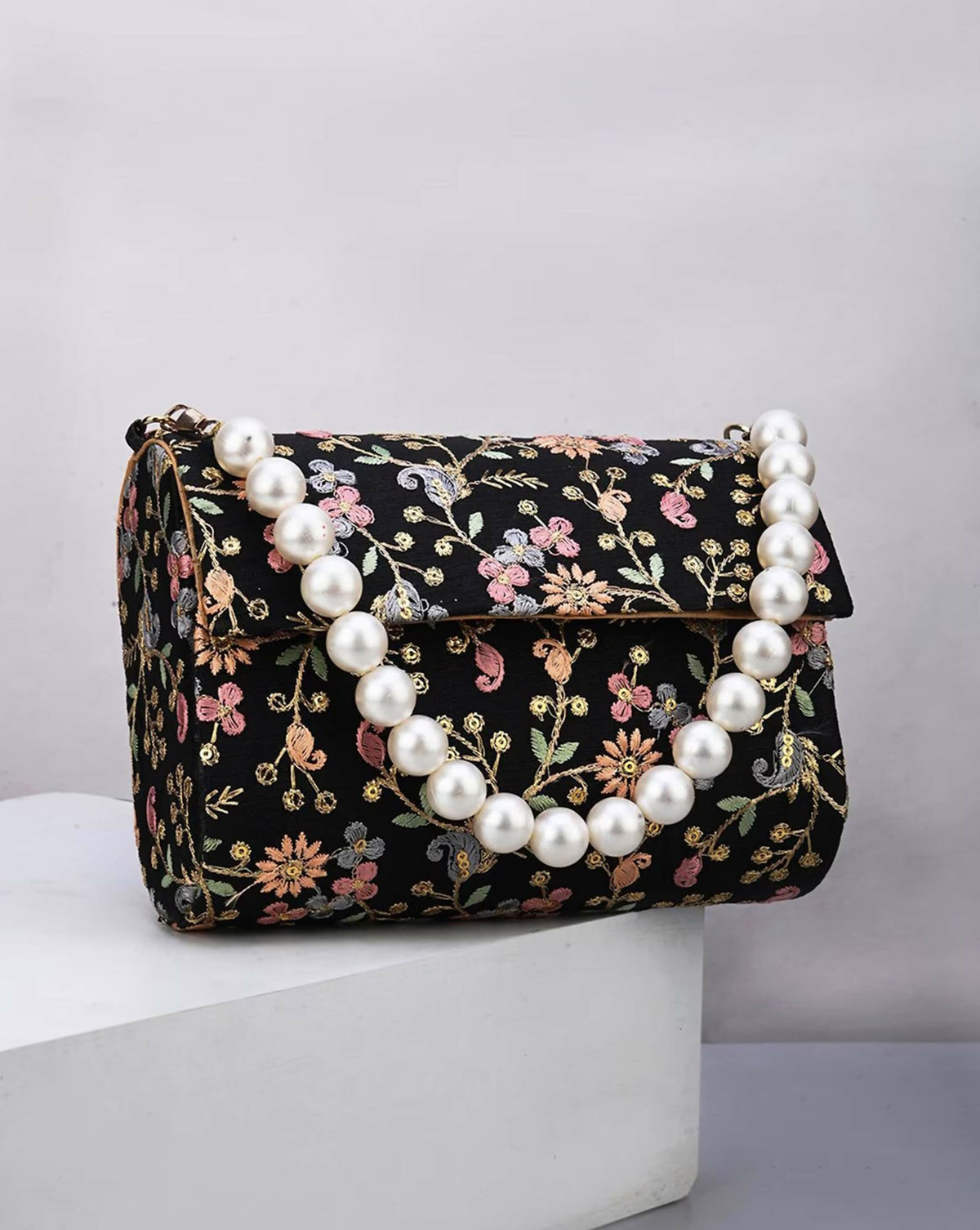 Joban Fashion Women Embellished Potli Clutch - Black | Grocsy