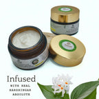 Tatsat Shata Dhauta Ghrita Infused With (Harshingar Flower Absolute)- 100 Times Washed Desi Cow A2 Ghee Moisturizing Cream | Grocsy