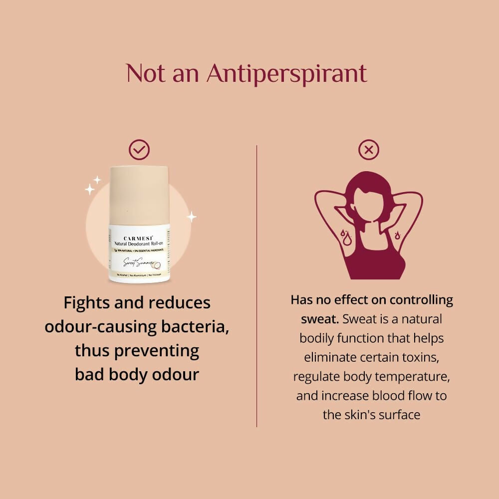 Carmesi Natural Underarm Roll On Deodorant for Women - Sweet Summer | Grocsy