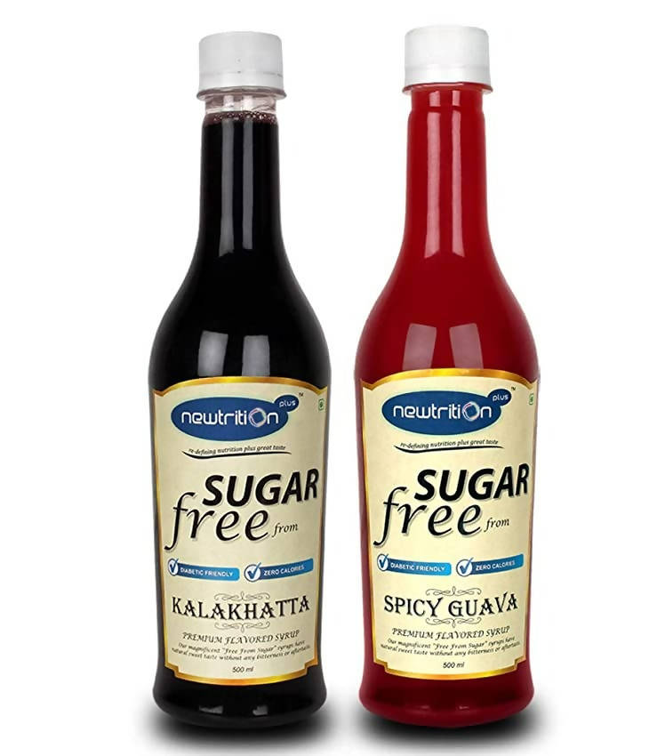 Newtrition Plus Sugar Free Spicy Guava & Kalakhatta Syrup | Grocsy