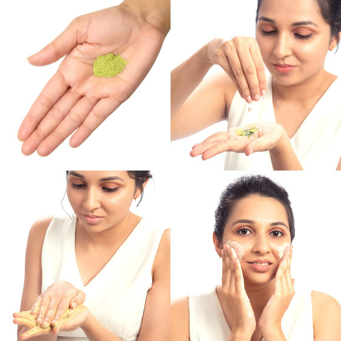 Brillare 100% Natural Neem Powder Facewash For Acne & Pimples Rich with Bergamot | Grocsy