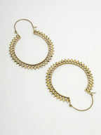 NVR Women Golden Full Circular Hoop Earrings | Grocsy