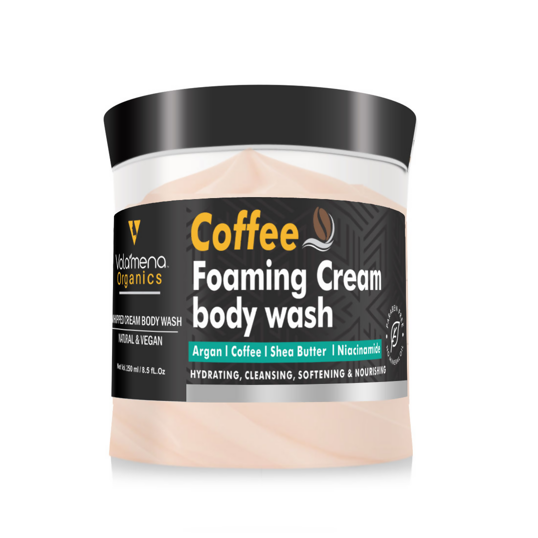 Volamena Organics Arabica Coffee Foaming Cream Body Wash | Grocsy