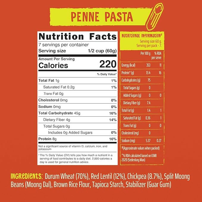 WickedGud Penne Pasta Semolina | Grocsy
