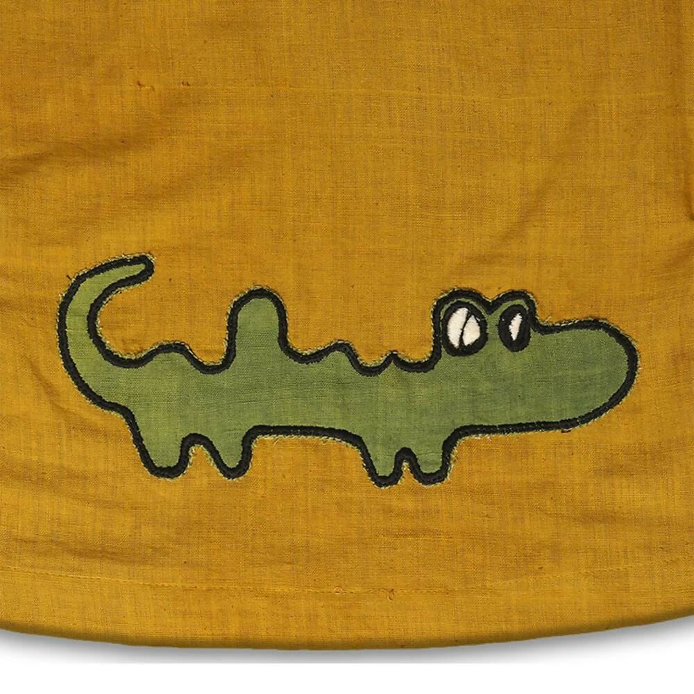 Mhyssa Nero Half Sleeve Yellow T-shirt with Shorts Set For Kids | Grocsy