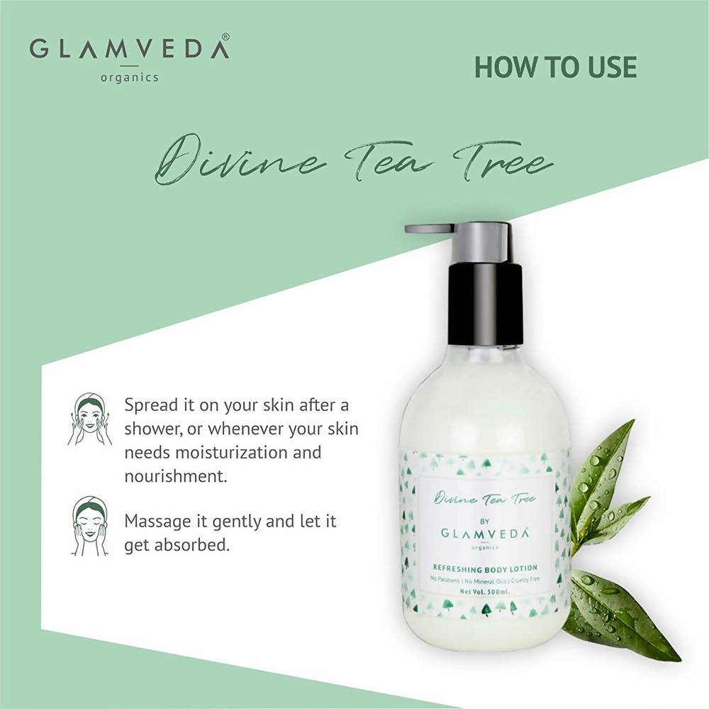 Glamveda Divine Tea Tree Nourishing Body Lotion | Grocsy