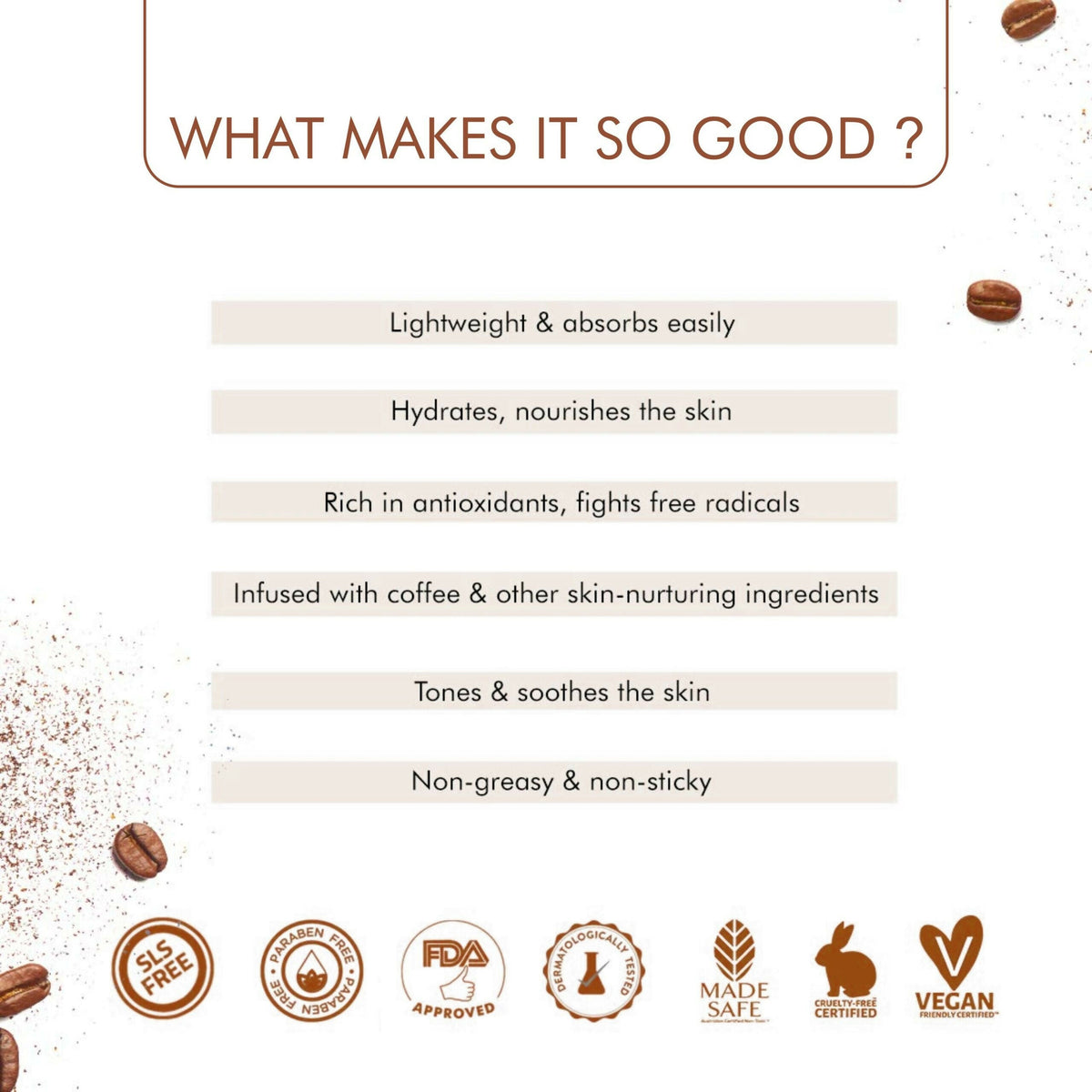 Dravida Organics Coffee Hydrating Face Serum | Grocsy