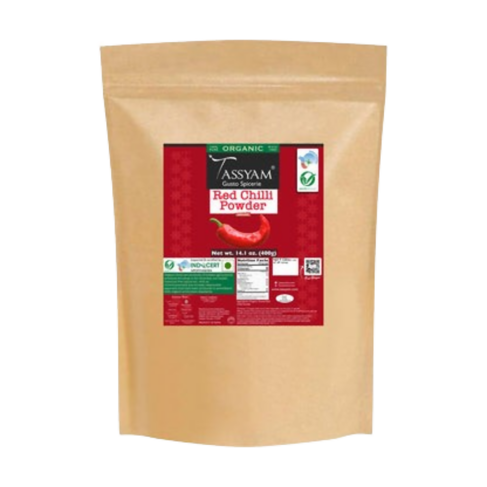 Tassyam Organics Certified 100% Organic Red Chilli Powder | Grocsy