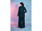 Green Georgette Sequence With Thread Designer Co-Ord Set - Flory | Grocsy