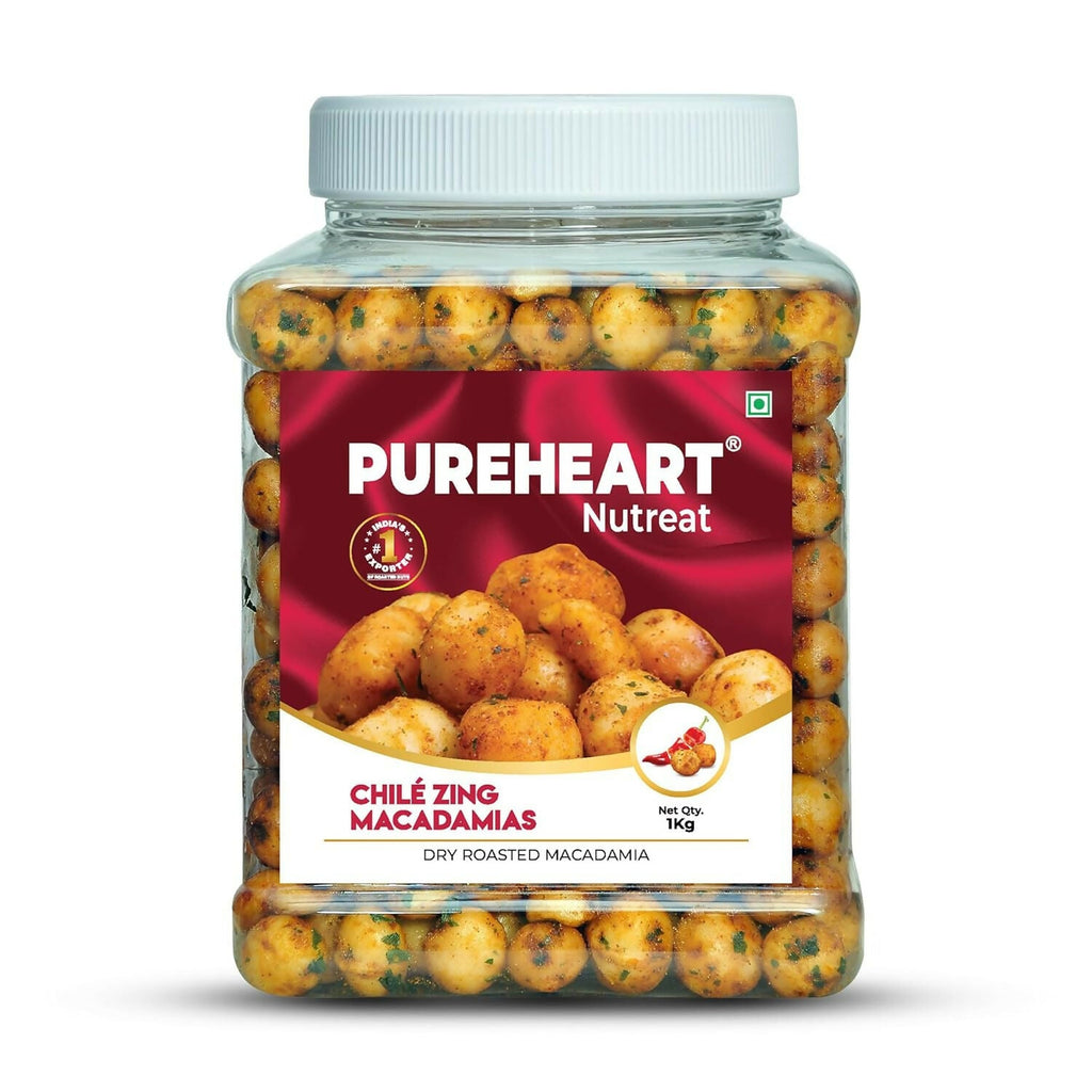 Pureheart Nutreat Chile Zing Macadamias | Grocsy