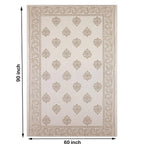 Urbano Homz Table Cloth for 6 Seater Dining Table - Cream | Grocsy