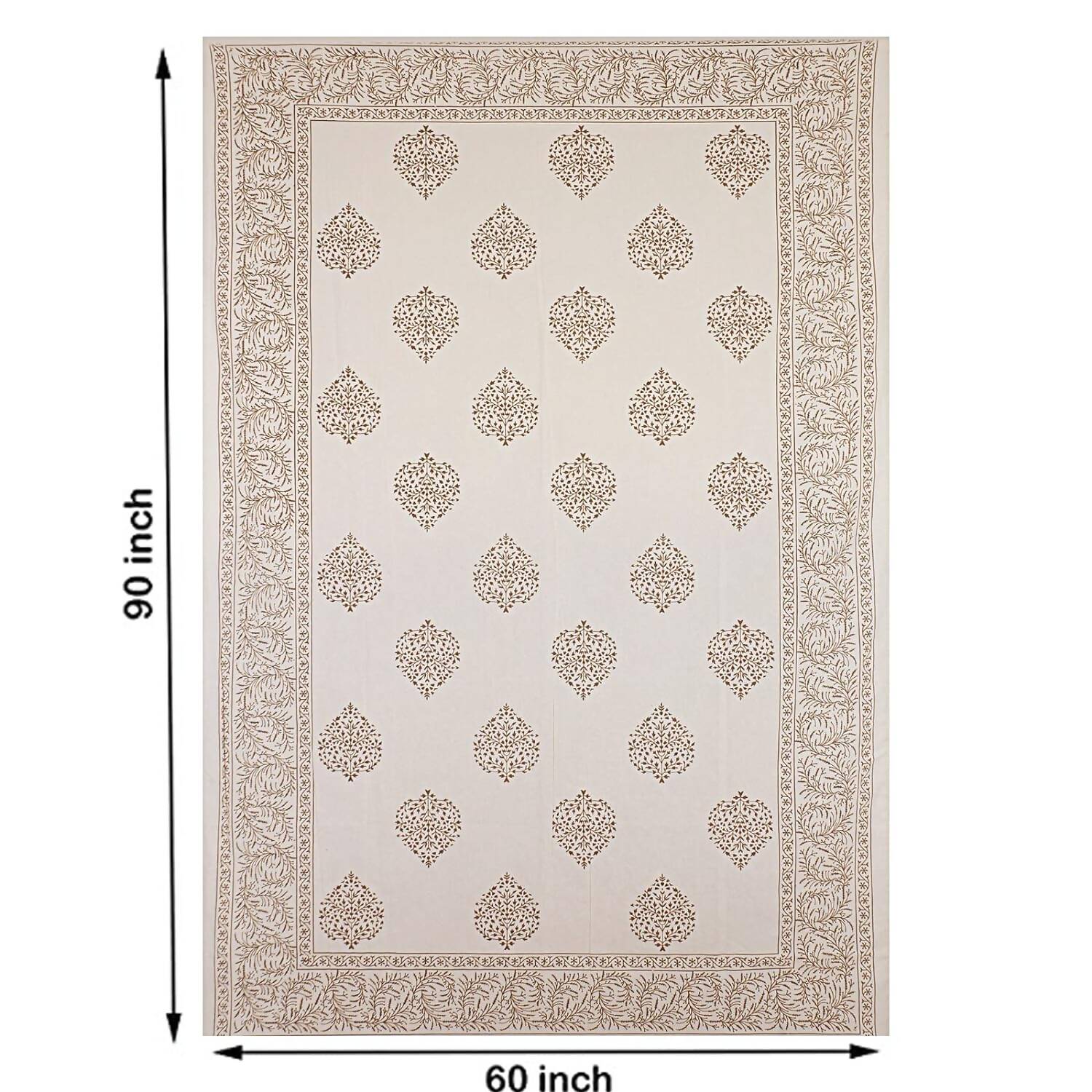 Urbano Homz Table Cloth for 6 Seater Dining Table - Cream | Grocsy