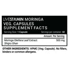 Livestamin Moringa Capsules | Grocsy