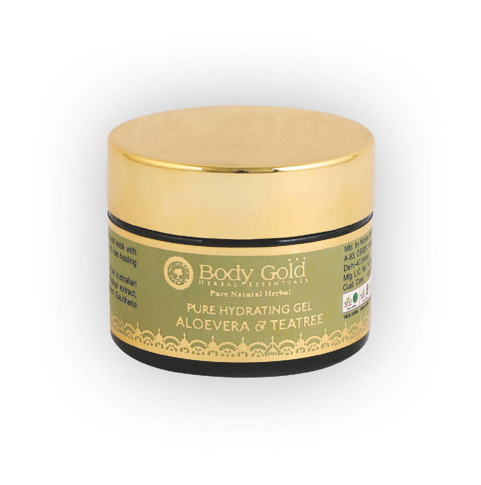 Body Gold Pure Hydrating Gel - Aloe Vera & Tea Tree | Grocsy