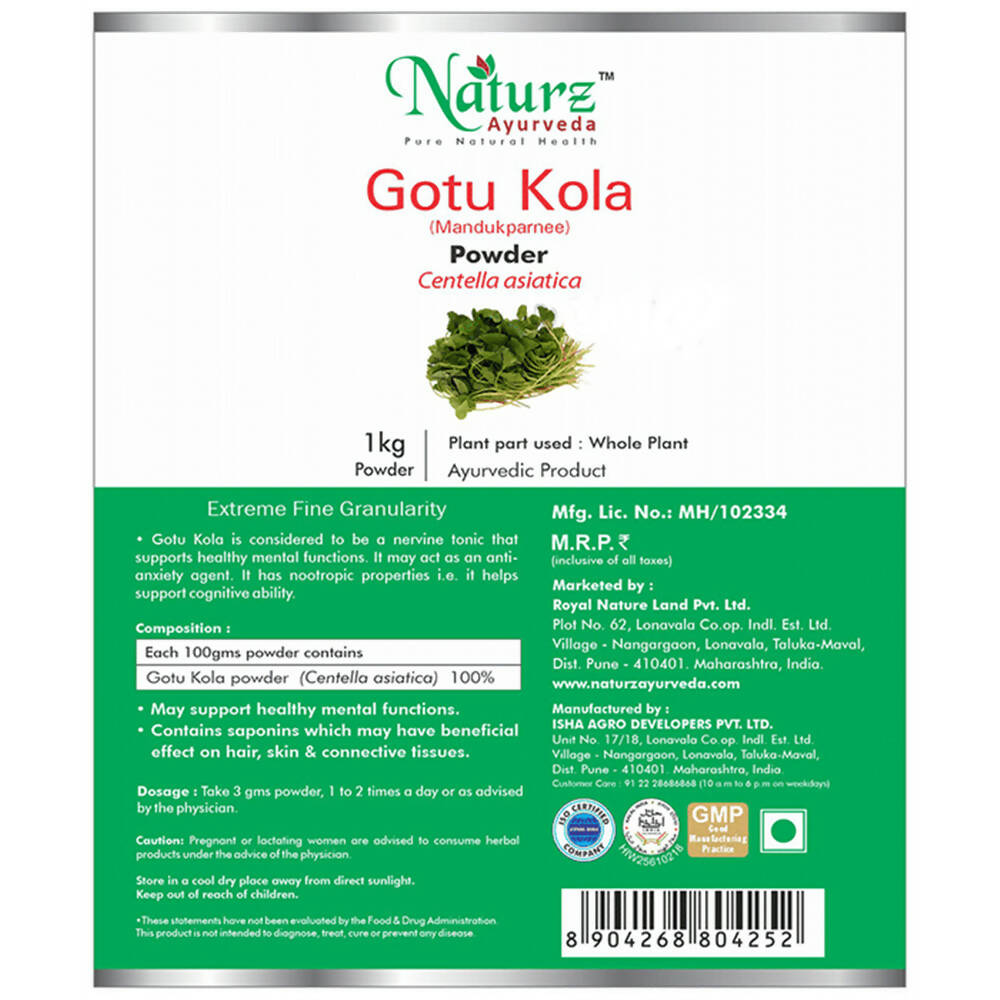 Naturz Ayurveda Gotu Kola Powder | Grocsy