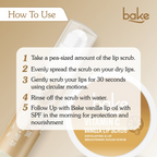 Bake Vitamin C Vanilla Lip Kit With Lip Balm SPF 25 & Lip Scrub For Dark & Pigmented Lips | Grocsy