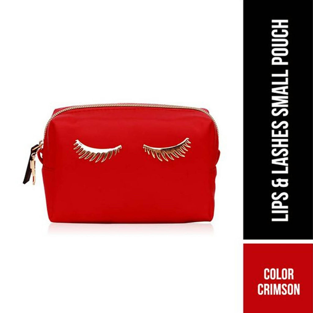 Colorbar Pouch Lips & Lashes (Small Pouch) - Crimson | Grocsy