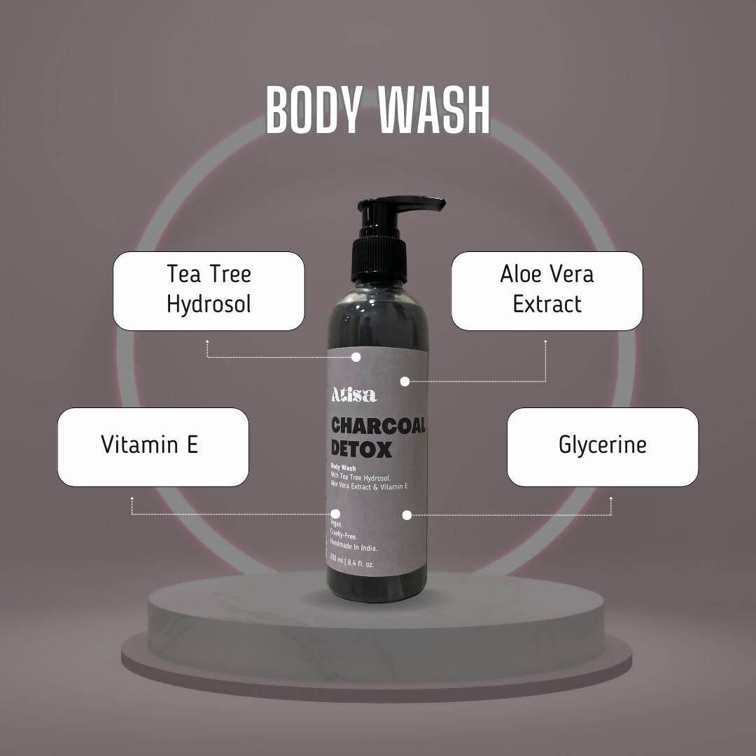 Atisa Charcoal Detox Body Wash | Grocsy