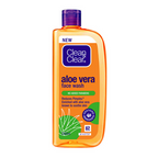 Clean & Clear Aloe Vera Face Wash - Gentle Hydrating Cleanser for Oily Skin | Grocsy