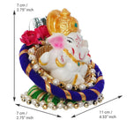 eCraftIndia Polyresin Lord Ganesha Idol | Grocsy