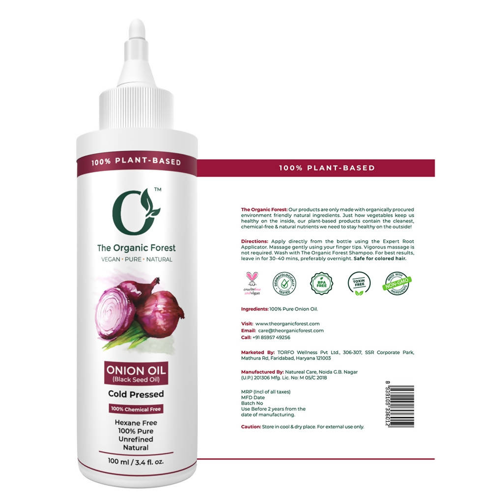 The Organic Forest Red Onion Oil | Grocsy