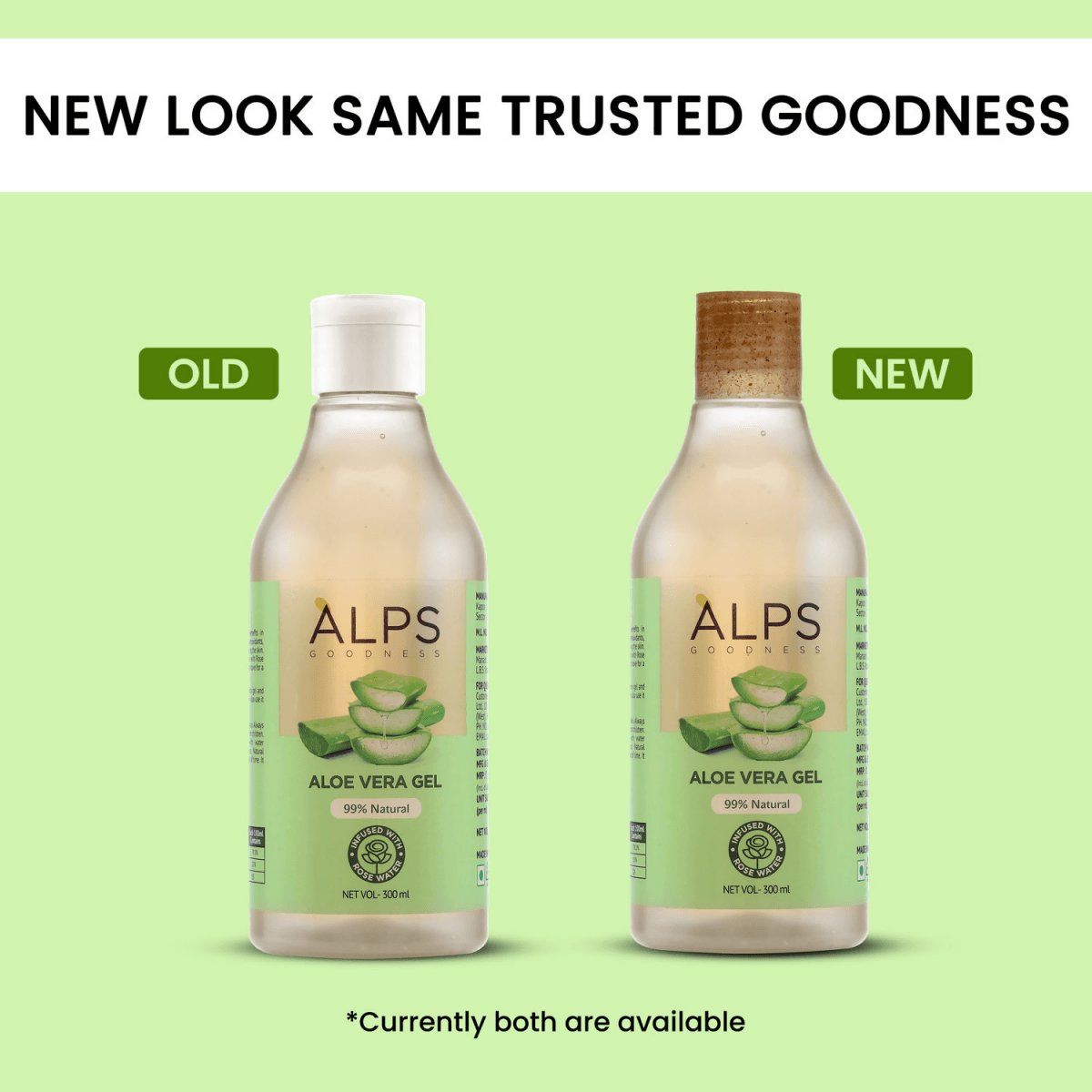 Alps Goodness Aloe Vera Gel infused with Rose Water | Grocsy
