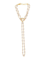 Ruby Raang Gold Kundan & Pearl Haath Phool | Grocsy