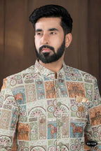 Joban Fashion Men's Base Pista(Multi Colours) Georgette Kurta with Pyjama | Grocsy