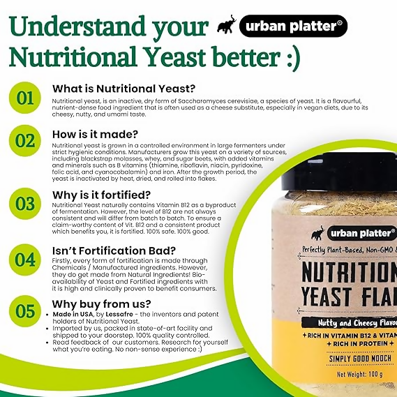 Urban Platter Nutritional Yeast Flakes | Grocsy