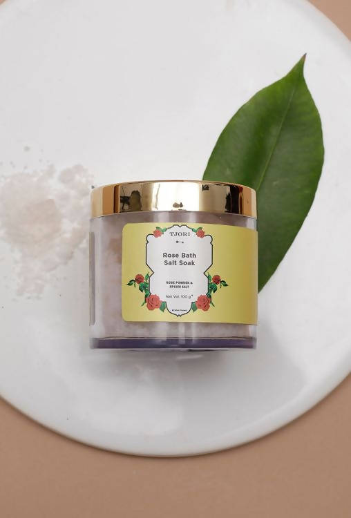 Tjori Rose Salt Bath Soak | Grocsy