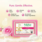 Nisha Rose Body Cleansing Soap Bar | Grocsy