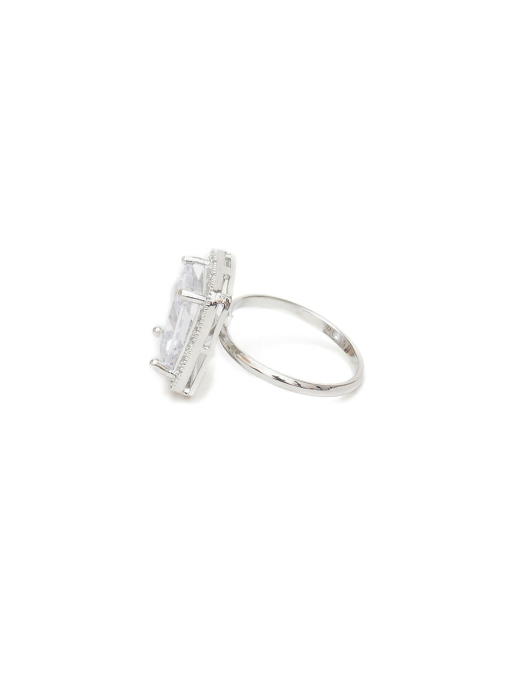 white stone ring (silver) - Ruby Raang | Grocsy
