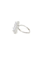 white stone ring (silver) - Ruby Raang | Grocsy