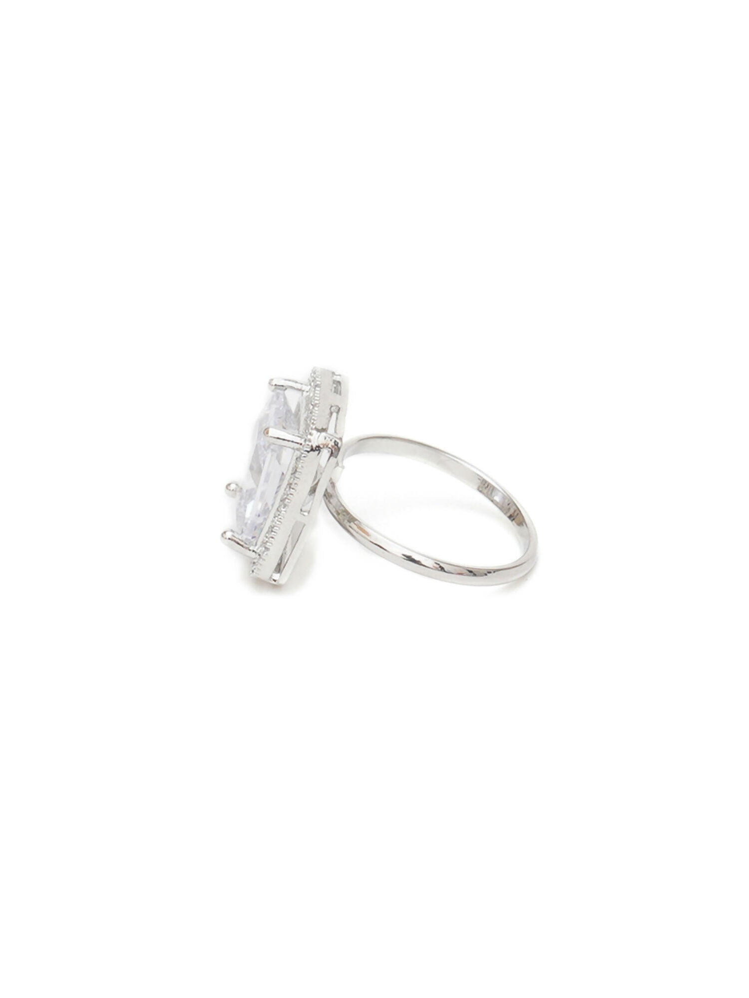 white stone ring (silver) - Ruby Raang | Grocsy