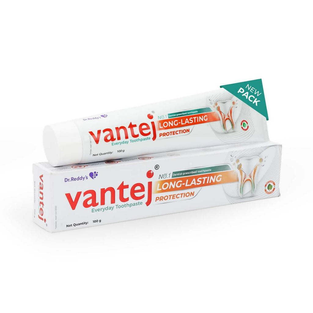 Vantej Sensitivity Protection Toothpaste, Gives Long Lasting Sensitivity Protection & Tooth Sensitivity Healing | Grocsy