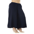 Lagi Women's Navy Blue Solid Palazzo (PLZ01B) | Grocsy
