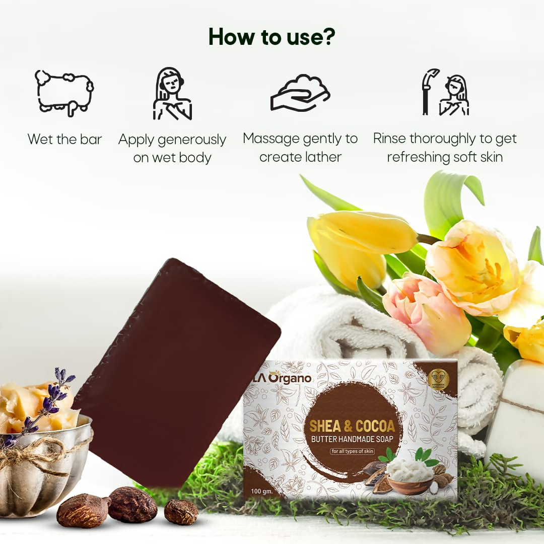 LA Organo Shea & Cocoa Butter Handmade Soap | Grocsy