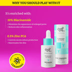 Chemist At Play Pore Minimizing Face Serum For Oily Skin with Visible Pores, Controls Excess Sebum, Oil Production | Grocsy